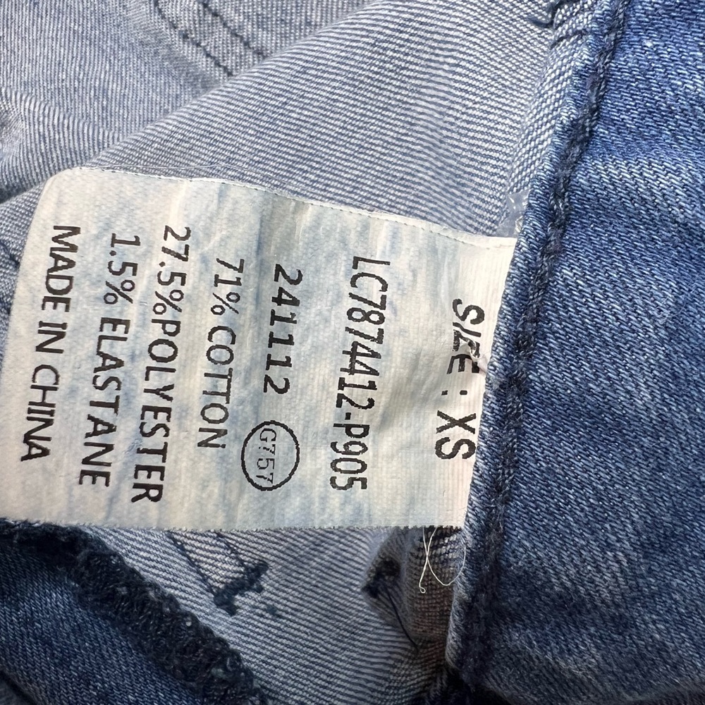 Classic Blue Wide-Leg Women Jeans size XS - Picture 3 of 7